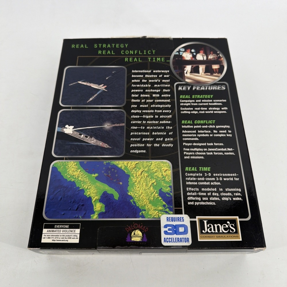 Janes Fleet Command (1999) Pre-Owned US Retail Store Big Box Edition As Shown - Picture 2 of 8